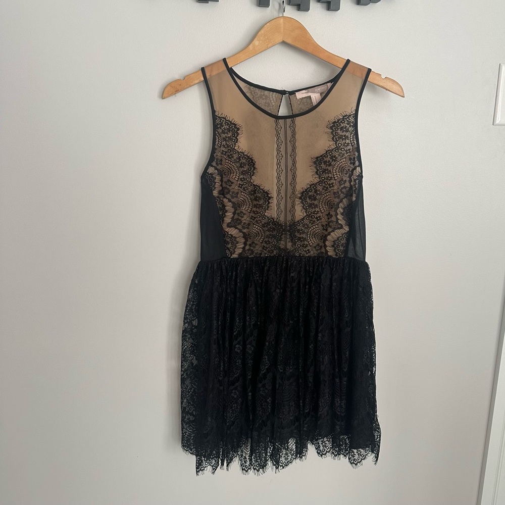 Forever 21 Black Lace Mini Dress